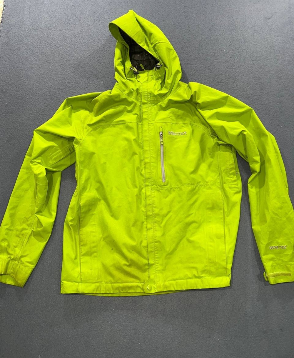 Marmot Jacket L Green Full Zip Hoodie Windbreaker Shell Gorpcore Utility A009327